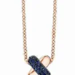 gold kisses necklace